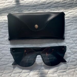 RetroSuperFuture Tuttolente Zizza Rimless Single Bridge Black Shades